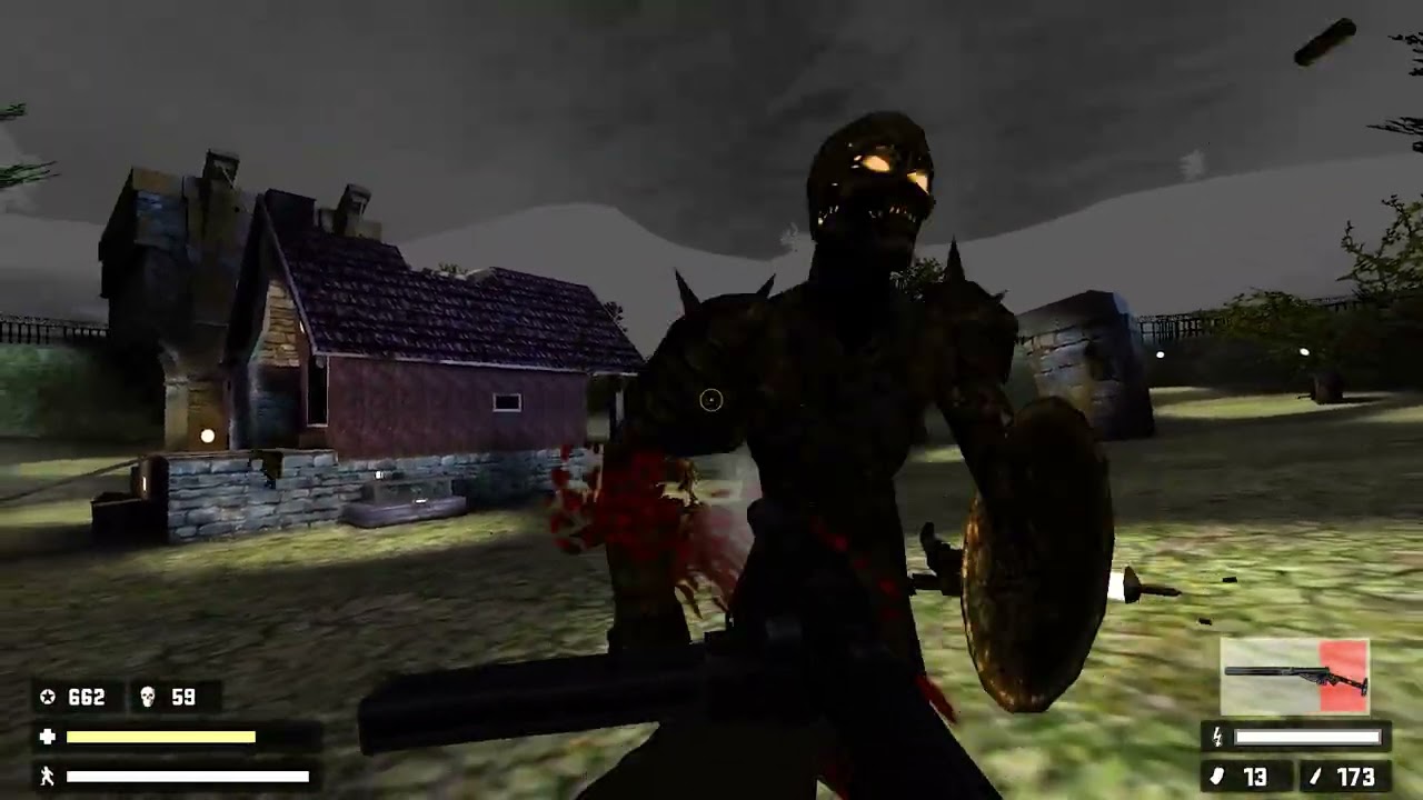 RealRTCW Survival: Custom map Zombie House with the STEN Machine Carbine