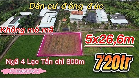 Cần bán 5x27m thổ cư SHR thuộc Quê Mỹ Thạnh Tân Trụ Long An