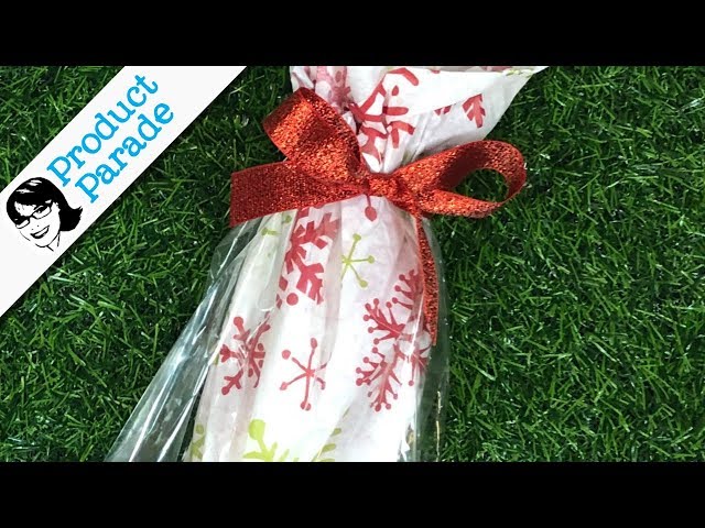 Gift Wrapping with Clear Bags and Tissue Paper 