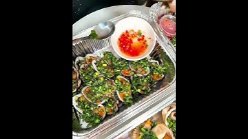 SÒ HUYẾT NƯỚNG MỠ HÀNH | ASMR Vietnamese Grilled Blood Cockles with Scallion Oil