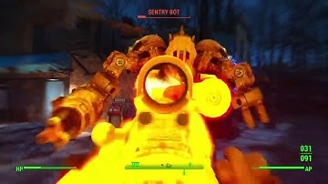 Fallout 4 Adventures Highlights #3 | Epic Sentry Bot Battle!