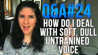 Q&A #24: How do I deal with a SOFT, DULL, UNTRAINED Voice? screenshot 3