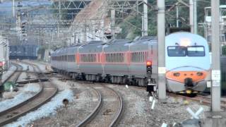 [HD] The Taiwan TRA down Tzu-Chiang Limited Express E1000 Train No. 177 at Qidu Station