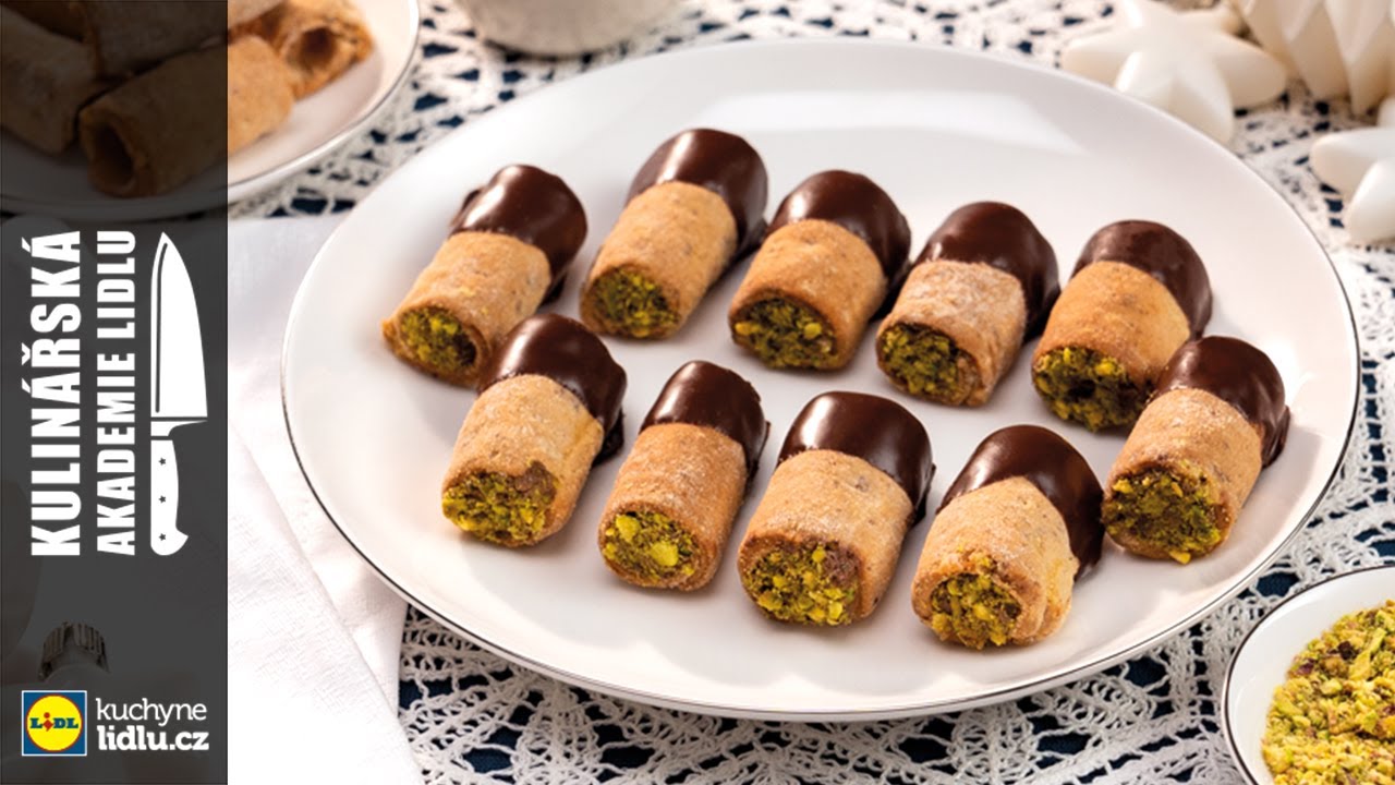 Pařížské trubičky s krémem a pistáciemi - Roman Paulus - Kulinářská Akademie Lidlu