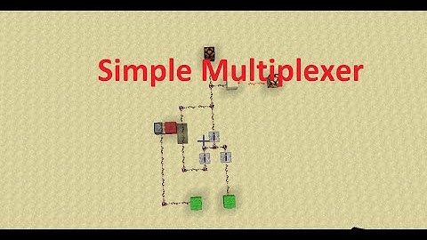 Basic Multiplexer - Redstone Logic Tutorial #2
