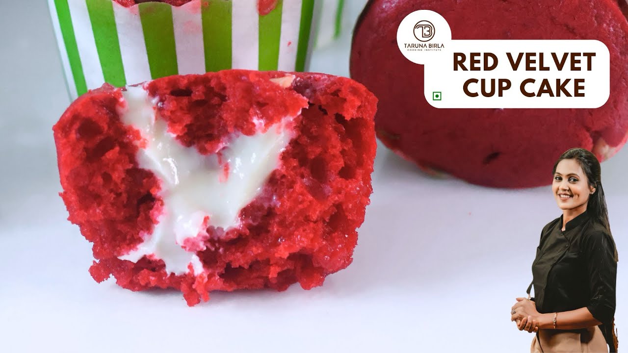 Red Velvet Cup cake | Valentine Special | Chef Taruna Birla