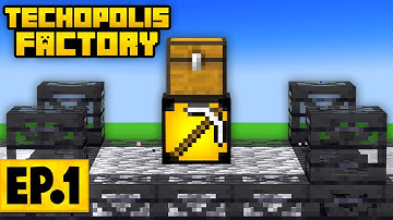 Minecraft Techopolis 2 | A NEW FACTORY AUTOMATION PACK! #1 [Modded Questing Factory]