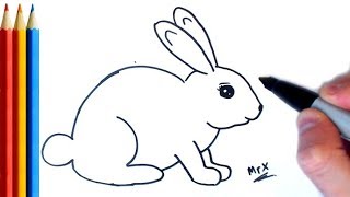 How to Draw Rabbit (easy)  Step by Step Tutorial