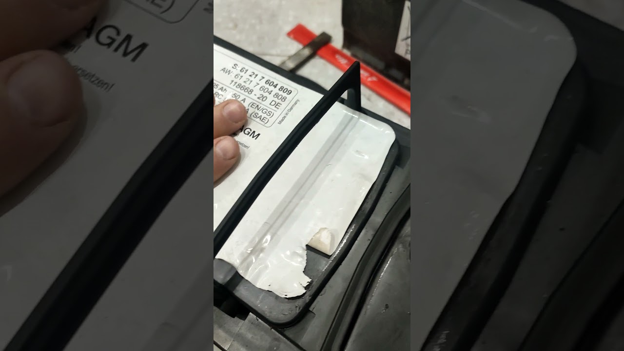 Зарядка аккумулятора AGM 100Ач от  BMWX5 2013