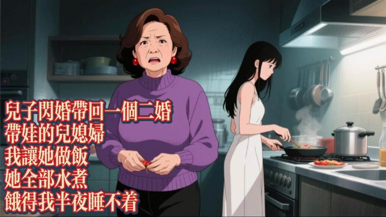 兒子閃婚帶回一個二婚帶娃的兒媳婦，我讓她做飯，她全部水煮，餓得我半夜睡不着｜恐怖動漫｜懸疑動漫｜虐心動漫