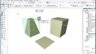 The ARCHICAD MORPH Tool - Box Stretching a MORPH: Editing Planes