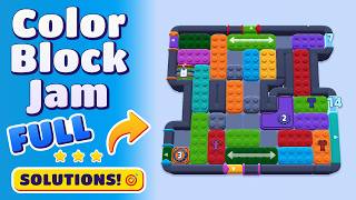 Color Block Jam Level 1464 Walkthrough (1465, 1466, 1467 & 1468) | Complete Solution & Pro Tips! 🚧