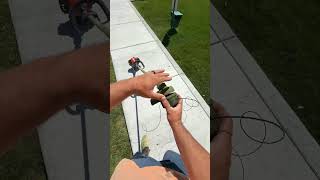 Easy way to change trimmer line #mowing