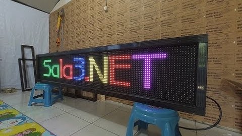 Running Text RGB 40x200 RGB Wifi Outdoor