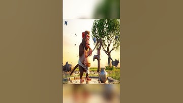 Monkey ai funny video 💥😍 #monkey #ai