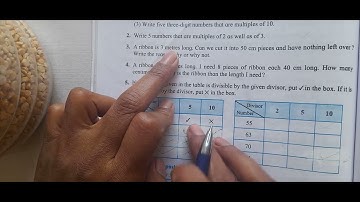 Problem set 33 l# Multiples and Factors# Chapter 8# 5th standard #Maths