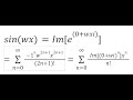 Wavelength of Euler's Maclaurin's Demoivre's Sine using Taylor SERIESSUM IMEXP IMPOWER IMAGINARY
