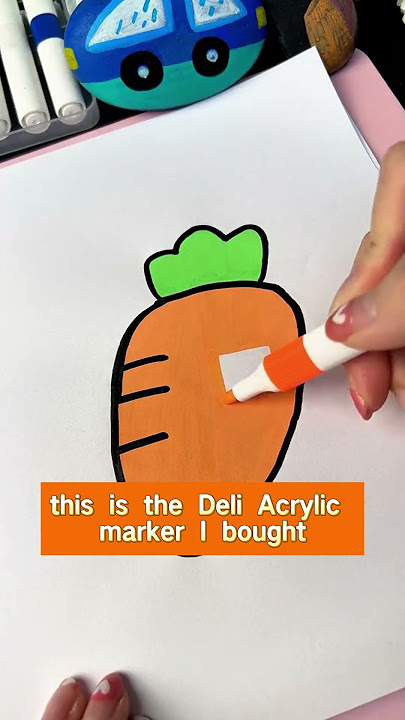 Acrylic Markers Make Painting Simple! #acrylicmarkers #backtoschool #acrylicpainting