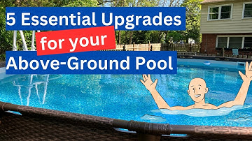 5 ESSENTIAL Pool UPGRADES for Your Above Ground POOL, skimmer, shut off valve, ladder