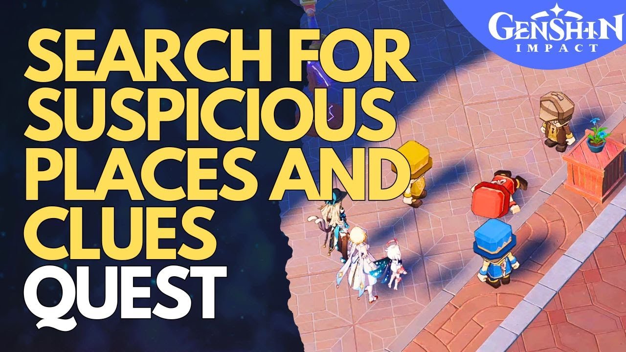 Search for suspicious places and clues Genshin Impact - YouTube
