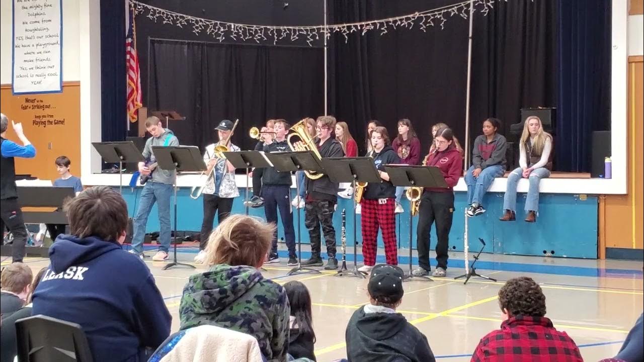 Schoenbar Middle School performs Iron Man YouTube