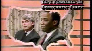 Democratic response to Reagan&#39;s 85 State/Union (hosted by Bill Clinton,music by Genesis) 1/3