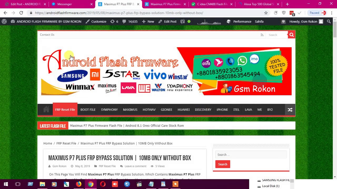 How To Maximus P7 Plus FRP Bypass Solution