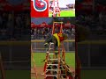 The craziest mascot stunt you'll see today! #firefighters #mascot #stunt #stuntvideo #tightrope