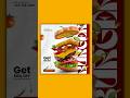 Burger product design in canva #design #burger @canva @Shorts