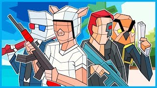 WILDCAT & Terroriser vs. Vanoss & SMii7Y in Pixel CS:GO! (Shooty Squad Funny Moments!)