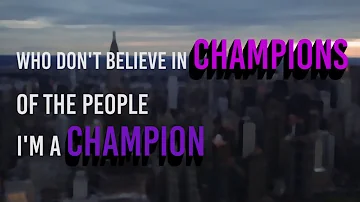 Fall Out Boy - Champion (Lyrics - Typography)