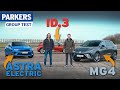 Mg4 vs vw id3 vs vauxhall astra electric review  who makes the best ev hatchback