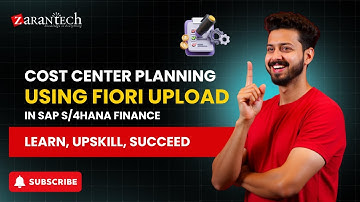 Cost Center Planning Using Fiori Upload in SAP S/4HANA Finance | ZaranTech
