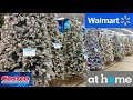 WALMART AT HOME COSTCO CHRISTMAS DECORATIONS TREES ORNAMENTS SHOP WITH ME SHOPPING STORE WALKTHROUGH