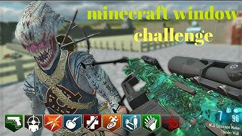 MINECRAFT ONE WINDOW CHALLENGE | BO3 CUSTOM MAP CLEARED