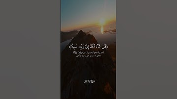 "نحن خلقناهم وشددنا أسرهم وإذا شئنا بدلنا أمثالهم تبديلا" سورة الإنسان SURAH AL-INSAN