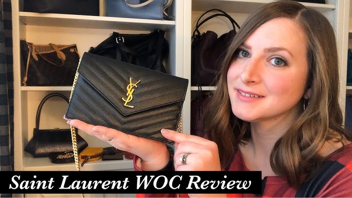 YSL MONOGRAM CHAIN WALLET WOC UNBOXING