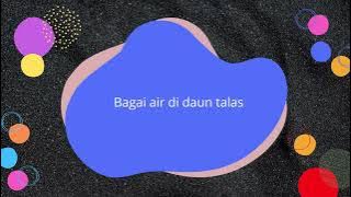 peribahsa indonesia Bagai air di daun talas