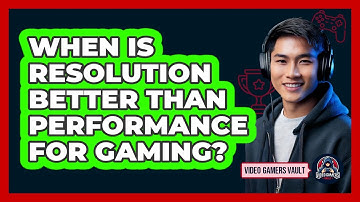 When Is Resolution Better Than Performance For Gaming?