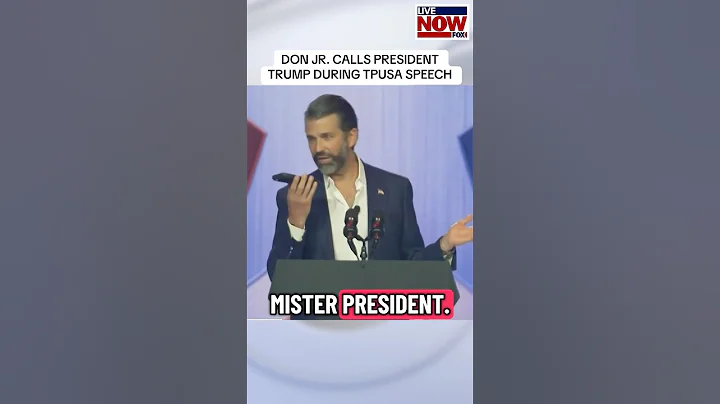 Don Jr. calls President Trump from the Americafest stage. #news #trump