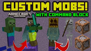 CUSTOM MOBS with command block! MCPE 1.0.5 mstyler777