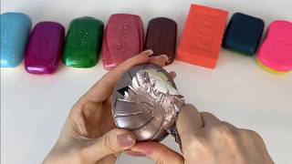 ASMR Carving colored soap. Soothing cutting soap | ASMR Soap.