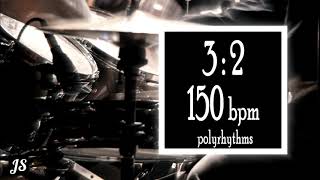 150 Bpm - 3:2 Polyrhythm Drum Beat