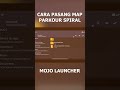 CARA PASANG MAP PARKOUR SPIRAL DI MOJO LAUNCHER - WORK 100% #shorts
