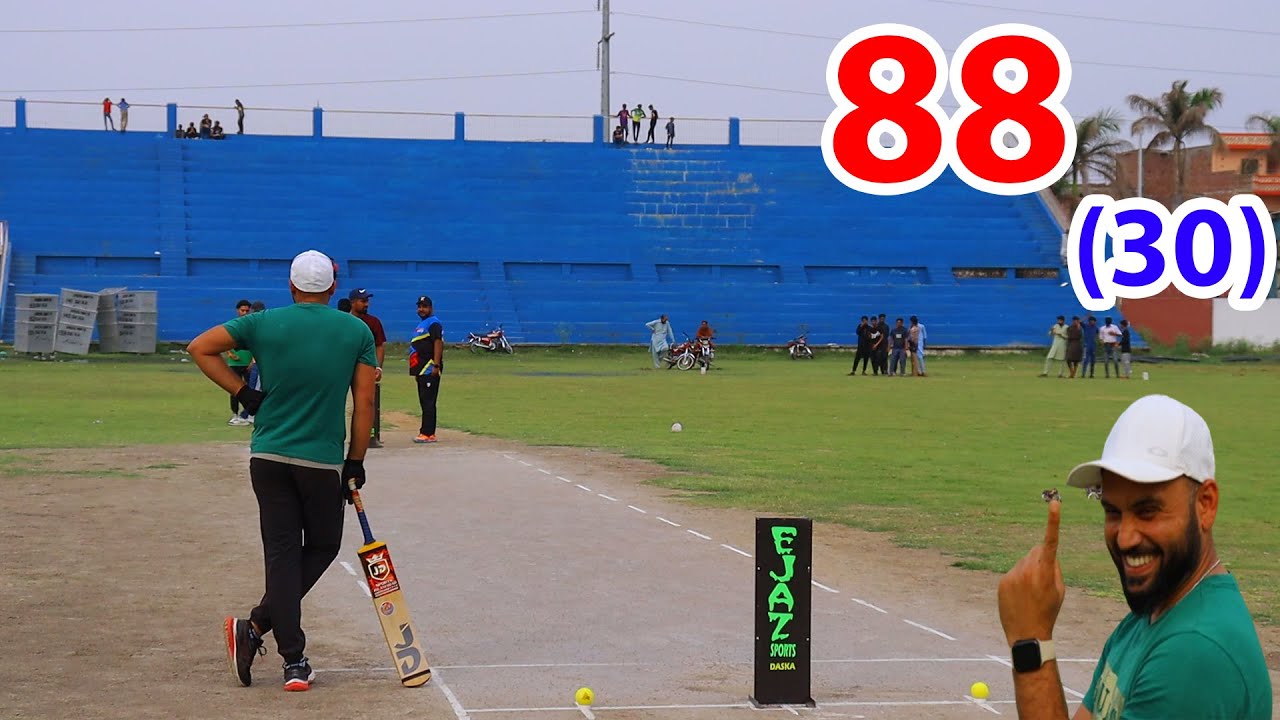 TAMOUR MIRZA VS ZAINI LEFTI 88 RUNS NEED 30 BALLS ONE OF THE BEST MATCH ...