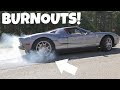 Cars Leaving Boston Cars&Coffee 2017-BURNOUTS (1/2)