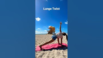 Lunge twist #yoga #fitness #stretching #mobility