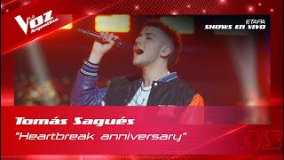 Tomás Sagués - "Heartbreak anniversary" - Shows en vivo 8vos - La Voz Argentina 2022