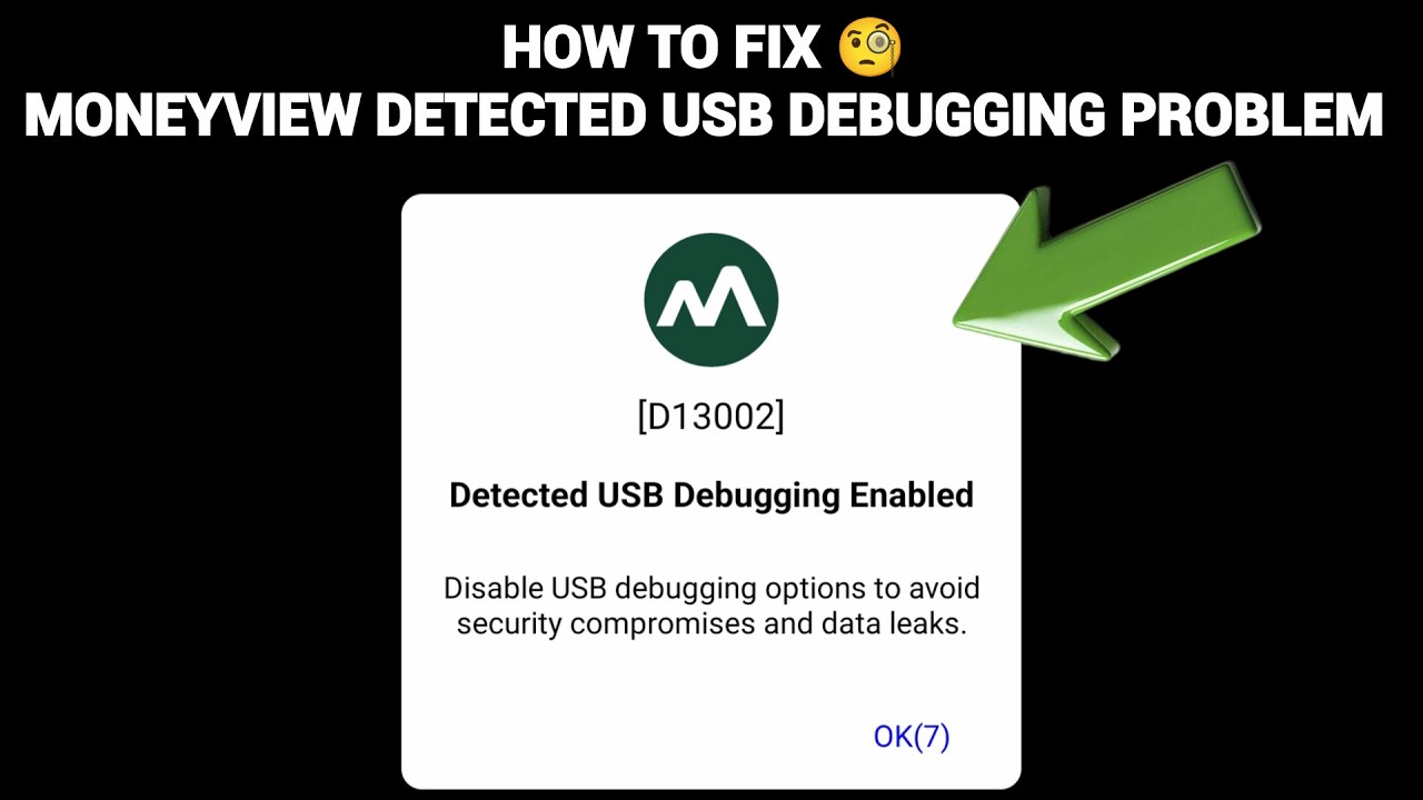 How To Fix Moneyview 'Detected USB Debugging Enabled' Problem || Tech ...