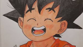Drawing little Goku, from 'dragon ball' #pencilart #beautiful #lovepainting #ドラゴンボール z